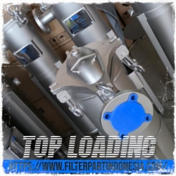 Top Loading Filter Bag Housing SS303 SS316L  large