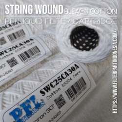 d cotton string wound ss304 core cartridge filter benang katun  large