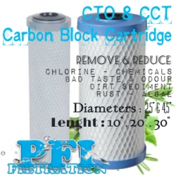 d d d CTO CCT Carbon Block Filter Cartridge Briquette  large
