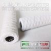 d string wound polyester cartridge filter benang yarn ss304  medium
